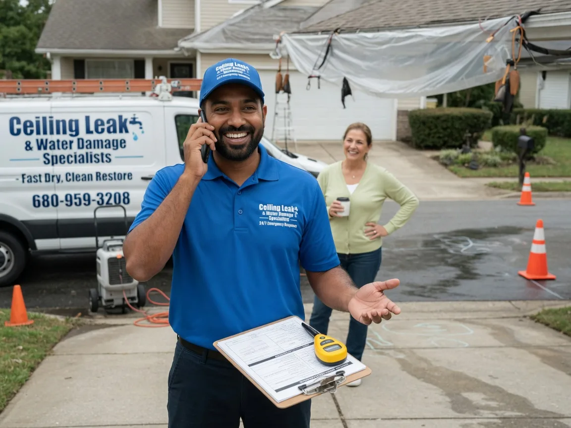 Ceiling Leak Cleanup Russells Point, OH FAQs